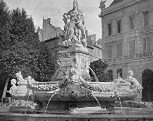 One of the first autotypes of the Estrangin Fontaine fountain
