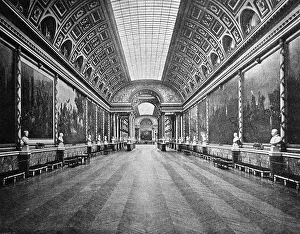 One of the first autotypes of the Galerie des Batailles in the Palace of Versailles