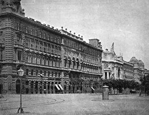 One of the first autotypes of the Hotel de France in Vienna