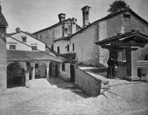 One of the first autotypes of the monastery La Couvent de la La Verna