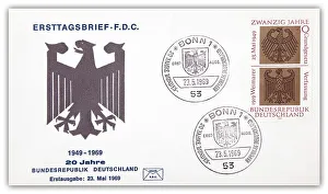 First day cover, 20 years of the Federal Republic of Germany