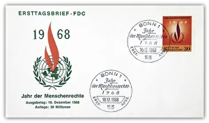 First day cover, Jahr der Menschenrechte