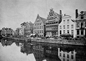 One of the first halftones, cityscape of Ghent