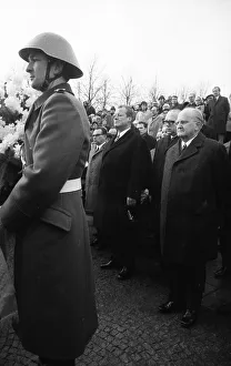 The first meeting of Willy Brandt (Chancellor of the FRG) and Willi Stoph (MP of the GDR)