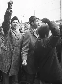 The first meeting of Willy Brandt (Chancellor of the FRG) and Willi Stoph (MP of the GDR)