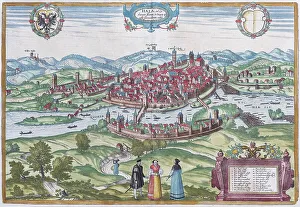 First printed view of the city of Schwaebisch Hall