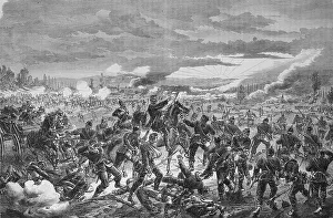 The first Prussian Division during battle near Bange