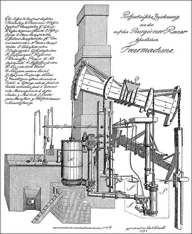 The first steam engine in Germany