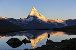 First sunlight on the Matterhorn