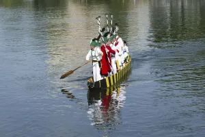 Fischerstechen on the Danube, old custom in Ulm