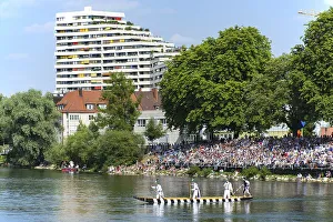 Fischerstechen on the Danube, old custom in Ulm