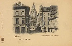At Fischtorplatz and cathedral in Mainz