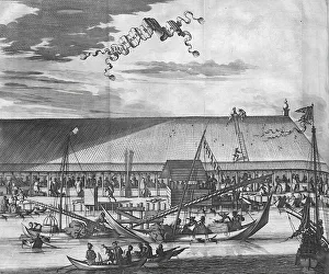 The fish market of Batavia in 1595