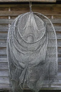 Fish trap hung up to dry, Fraueninsel