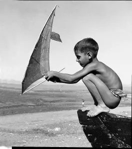 Fisherman's boy, Arnala, Maharashtra, India, Asia, 1951, Asia