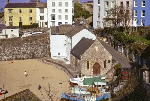 Fisherman's Chapel, Tenby, Pembrokeshire, Wales, Grossbritannien Mai 1970