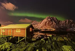 Category Scandinavia Prints: Fisherman's House, Rorbuer fishermen's cabin in Svolvaer