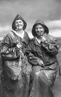 Two Fisherwomen, historical image, ca. 1928