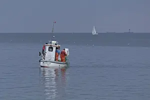 Fishing boat off Falckenstein Strand