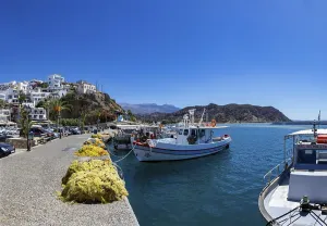 Fishing boats in the harbour of Agia Galini