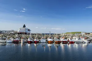 Fishing boats in the harbour of Vardo