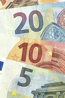 Five, ten and twenty euro, banknotes, Germany