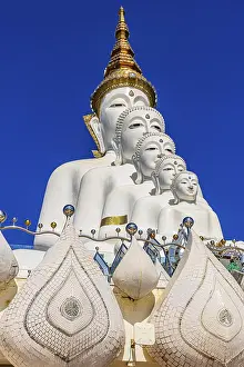 Five-headed Buddha statue, Wat Phra That Sorn Kaew Buddhist temple complex