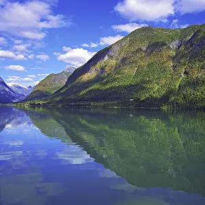 Fjaerlandfjord in the Sogn district