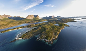 Fjord with mountains, Mount Stortinden