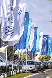 Flag of the car manufacturer Volkswagen