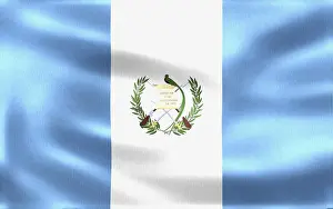 Flag of Guatemala waving in the wind