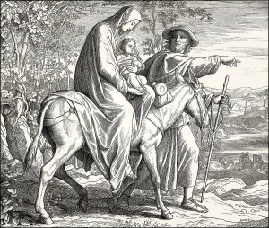 Flight to Egypt, by Julius Schnorr von Carolsfeld