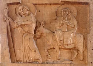 Flight to Egypt, Saint Lawrence church in Kleinostheim