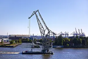 Floating crane HHLA III in the Port of Hamburg