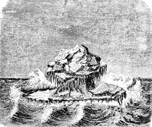 Floating iceberg in the Arctic Ocean