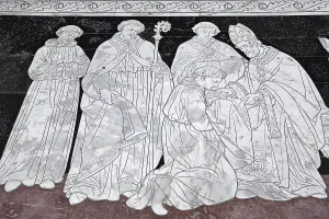 Floor mosaic, marble, Santa Maria Assunta