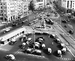 Flora Fountain, Bombay, Mumbai, Maharashtra, India, Asia, 1952, Asia