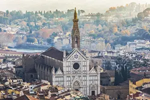 Florence - the view on Santa Croce from the dome Duomo