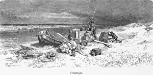 Flotsam and jetsam on the North Sea coast
