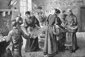 Flower trade, floristry, woman in floristry