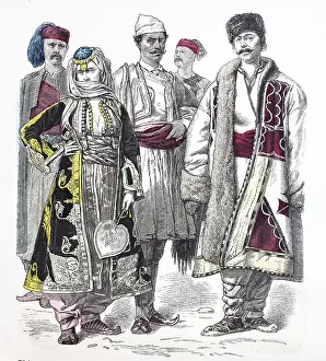 Folk traditional costume, clothing