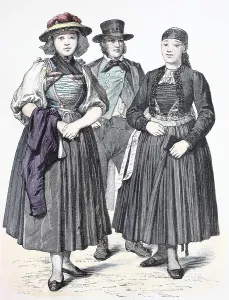 Folk traditional costume, clothing