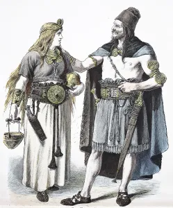 Folk traditional costume, clothing