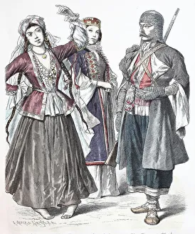 Folk traditional costume, clothing