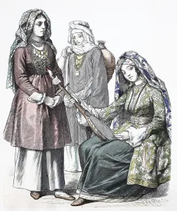 Folk traditional costume, clothing