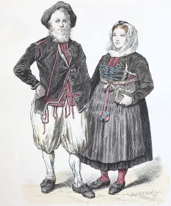 Folk traditional costume, clothing