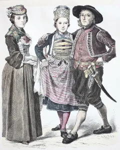 Folk traditional costume, clothing