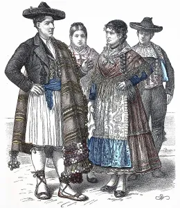 Folk traditional costume, Clothing