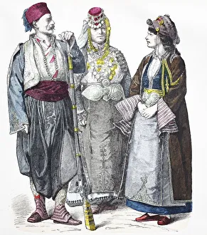 Folk traditional costume, clothing