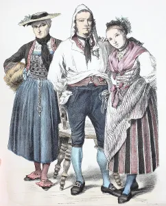Folk traditional costume, clothing